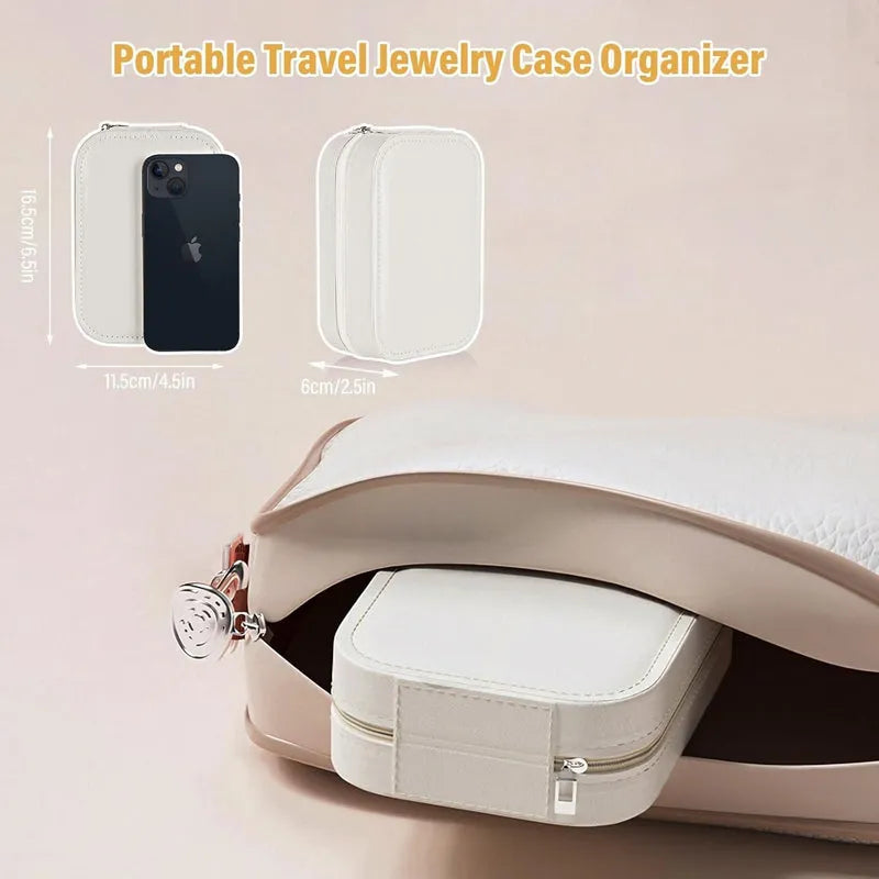 White Jewelry Box with LED Mirror Home Accessories