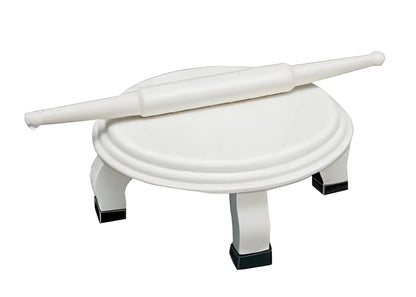 White Plastic Rolling Belan For Chapati Making - Home & Kitchen
