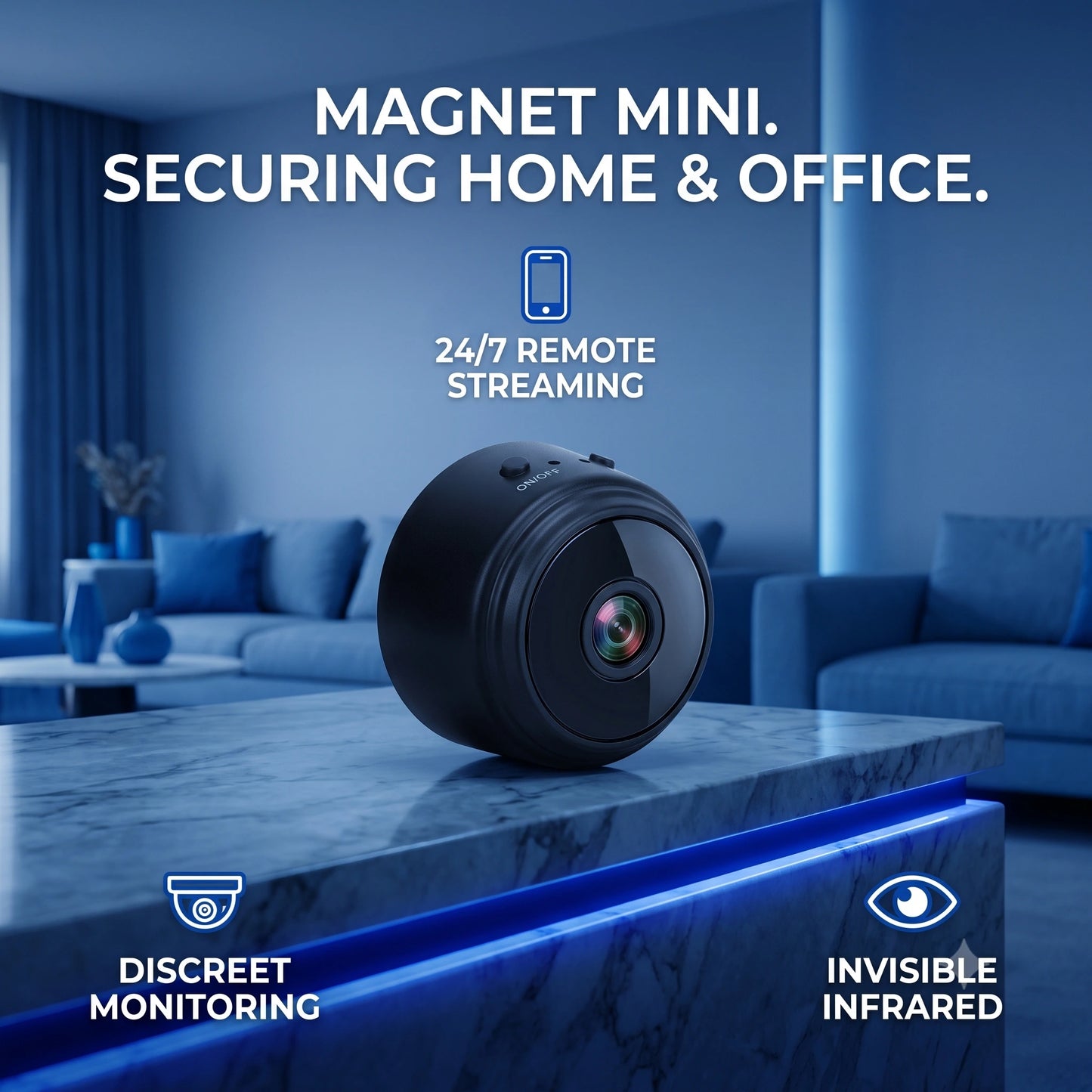 Mini Wireless WiFi ,Cameras with Indoor Video Recorder