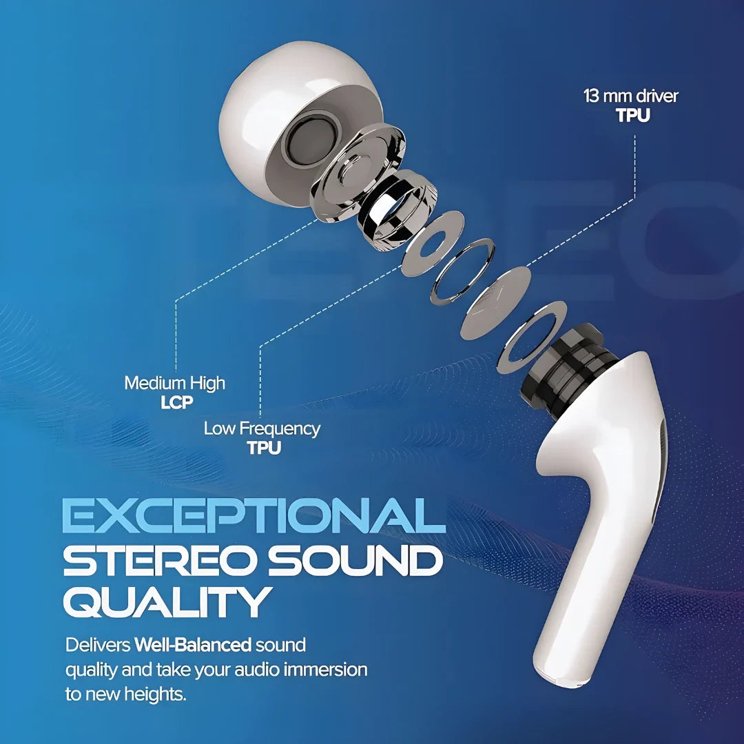 Wireless Earbuds – 13mm Bluetooth 5.3