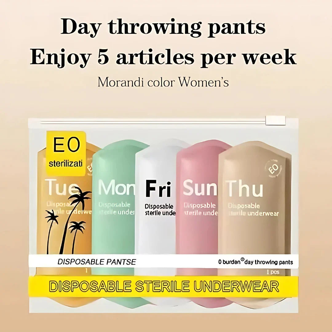 Women’s Disposable Panties Set of 5