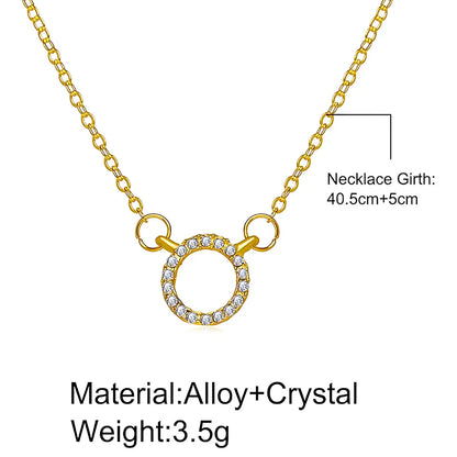 Women’s Stone Pendant with Chain Micro Plating