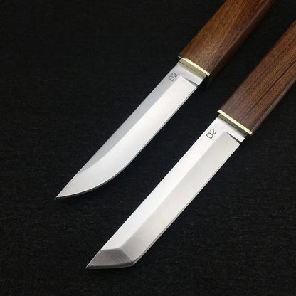 Wooden 2 IN 1 Kitchen Knife Set Stainless Steel Blade Kitchenware