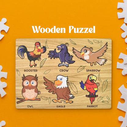 Best wooden bird puzzle learning board - & pegged puzzles | 2025 | fast shipping