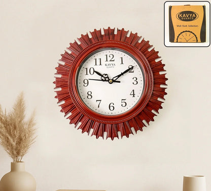 Best wooden look designer wall clock - clocks | 2025 | fast shipping