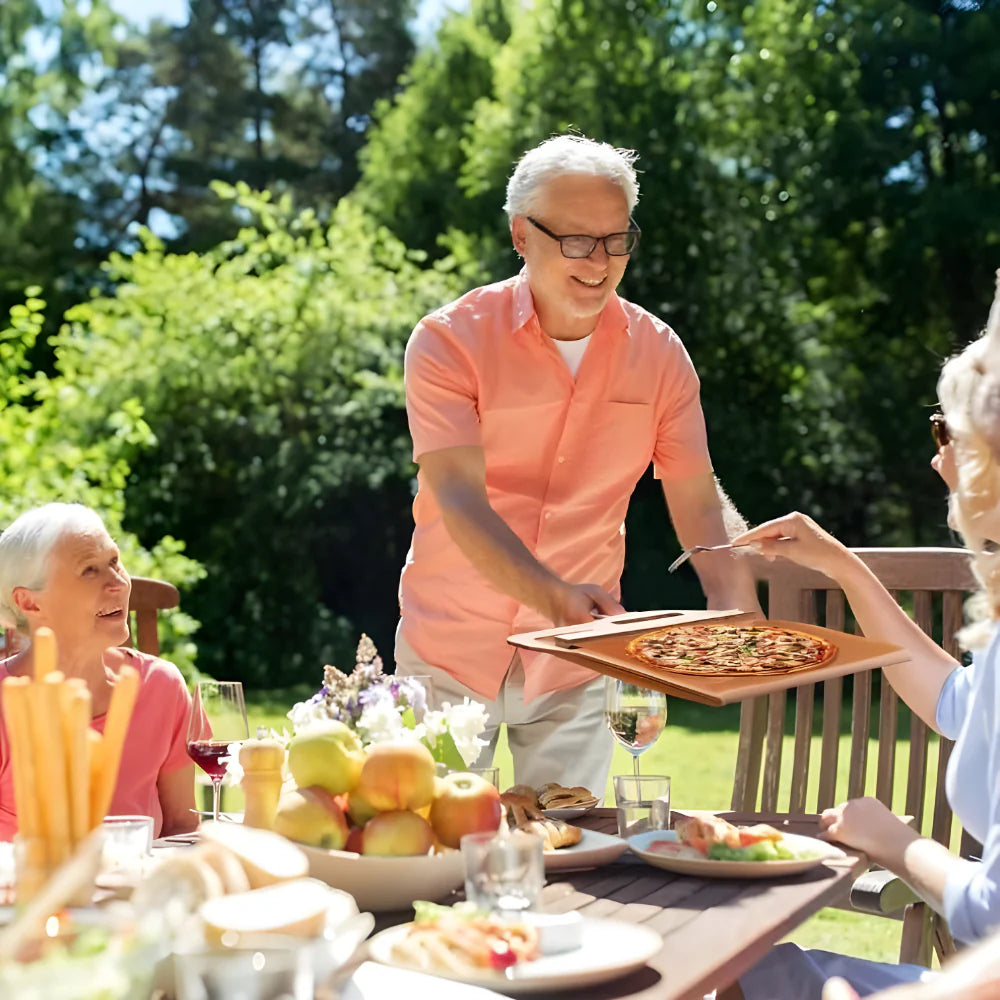 Wooden Pizza Paddle Board Home & Kitchen