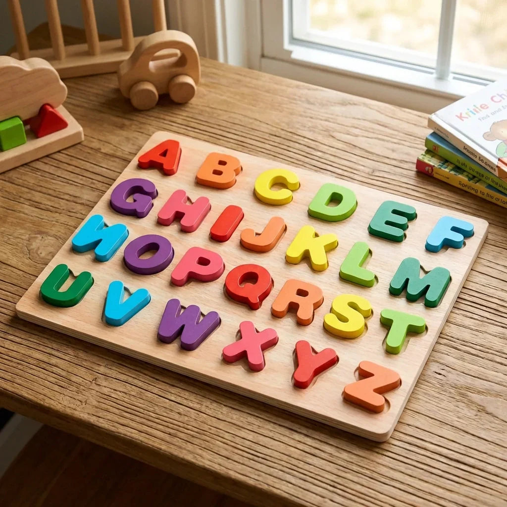 Best wooden puzzle board abc letters - toys & games | 2026 | fast shipping