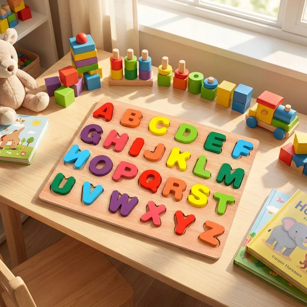 Best wooden puzzle board abc letters - toys & games | 2026 | fast shipping