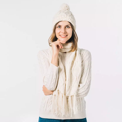 Best wool knit winter beanie with fur lining - hats | 2025 | fast shipping
