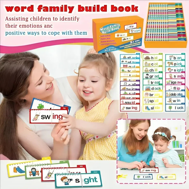 Words & Images Reading Flip Book Early Educational Interactive