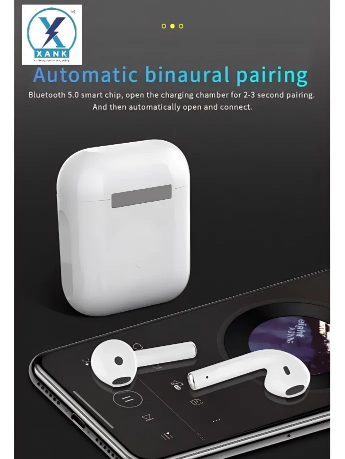 XANK i12 Earbuds with Charging Case Support All Smartphones & Tablets