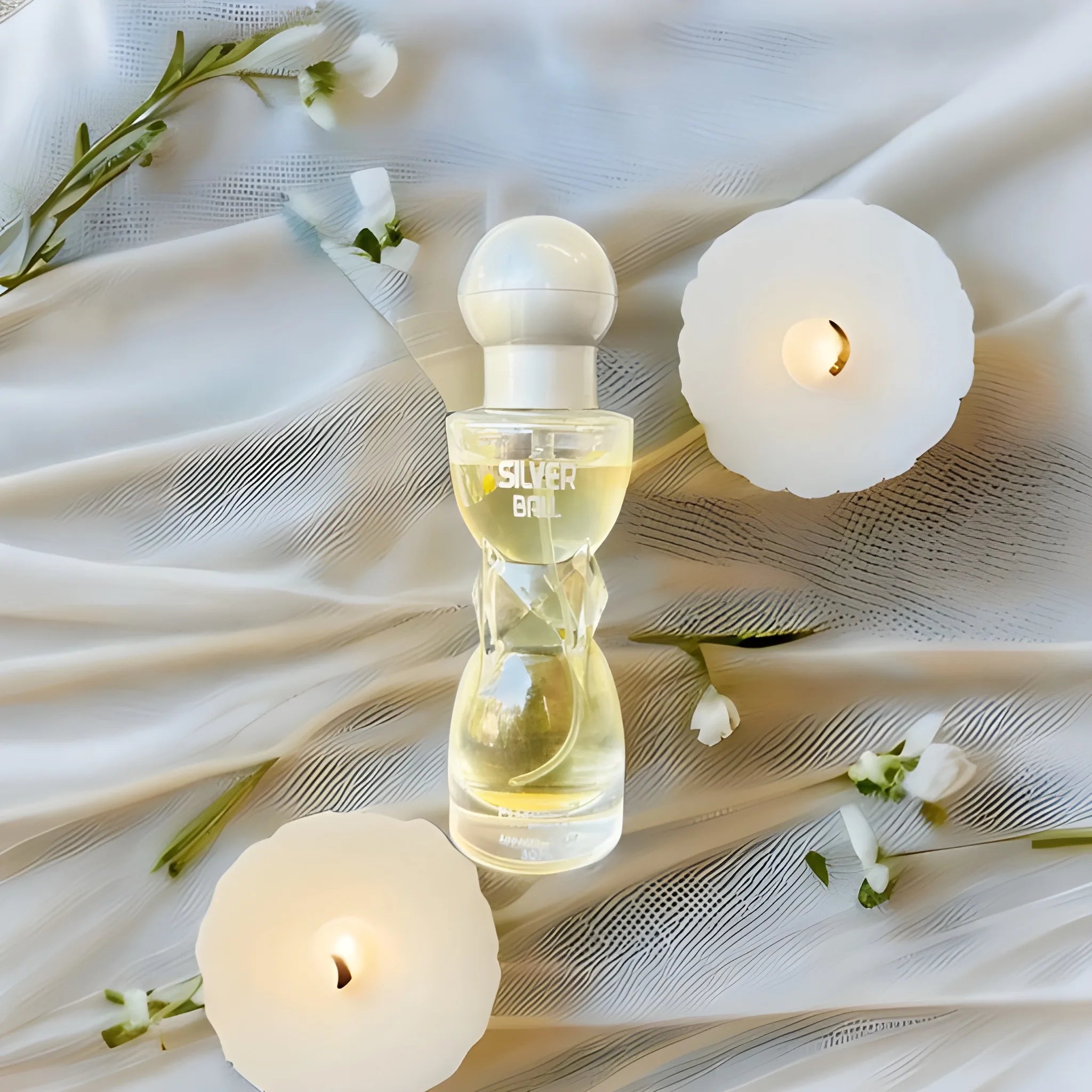 Elegant Silver Ball Perfume