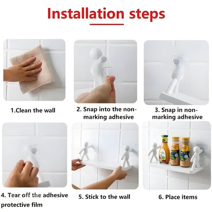 Wall Hanging Bathroom Shelf Storage Rack