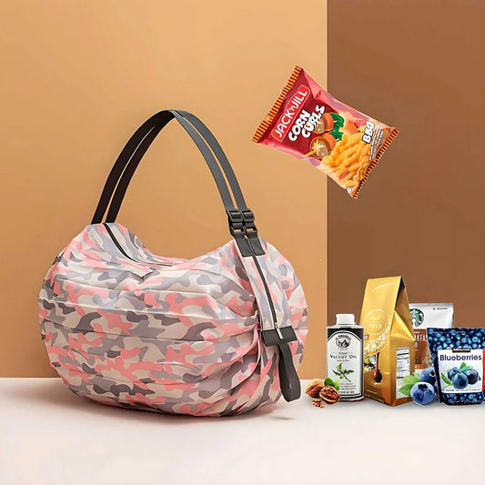 Zip Top Foldable Tote Travel Bags