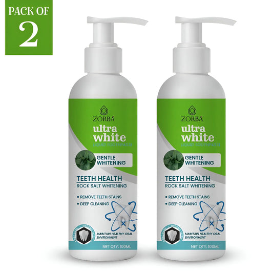 Zorba Ultra White Liquid Toothpaste 100ML (Pack of 2) Toothpaste