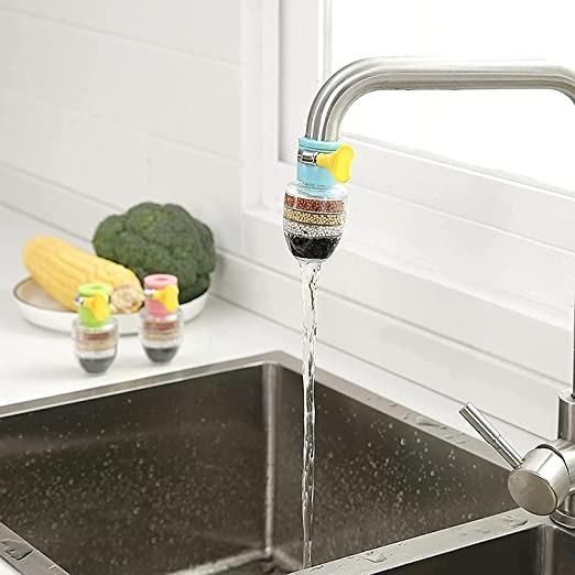 Multi-layer Activated Carbon Water Faucet Mount Filter (Assorted Color)