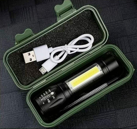 Super Bright Pocket Mini USB Rechargeable Torch Light