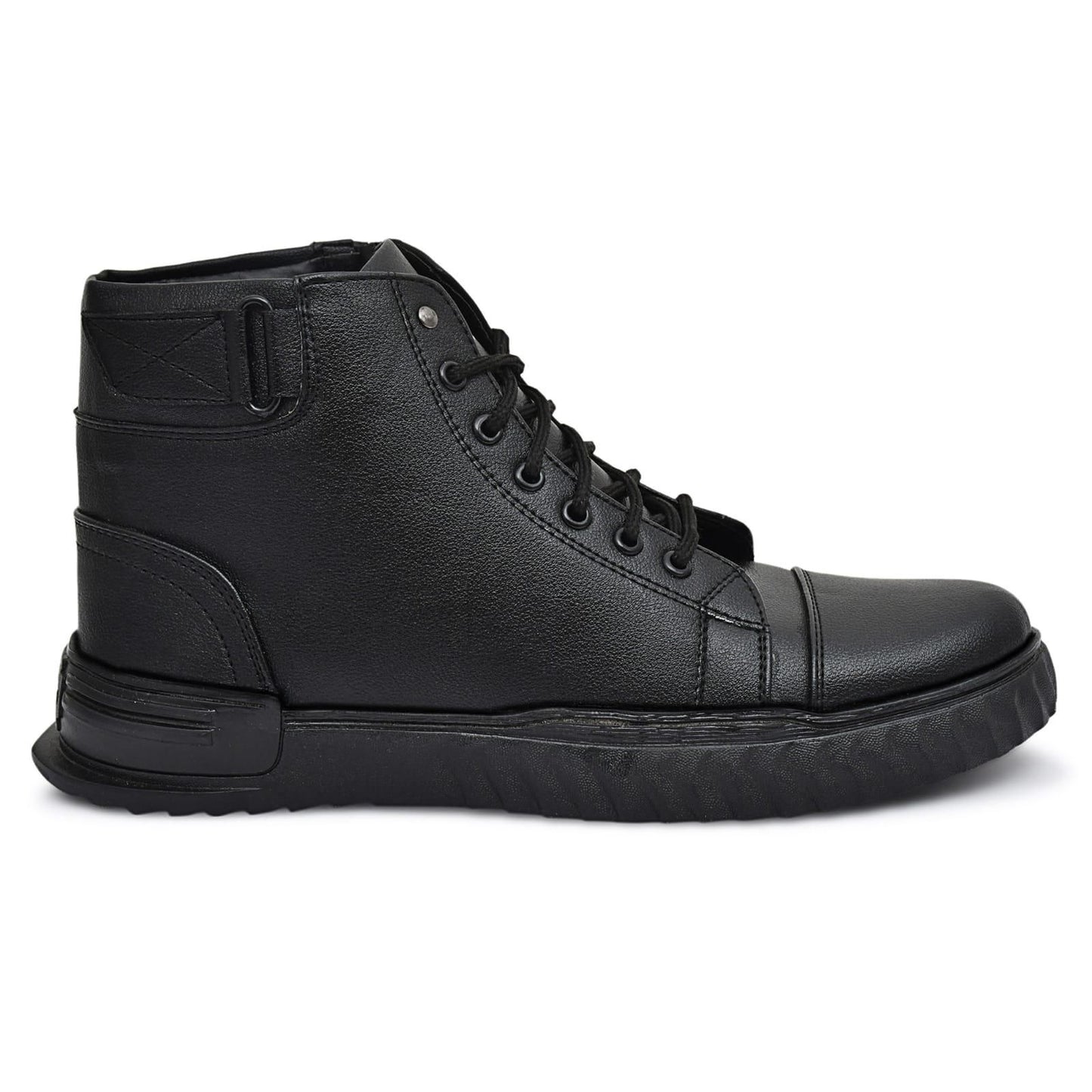 Men's Black Korean Style Sneakers Boot