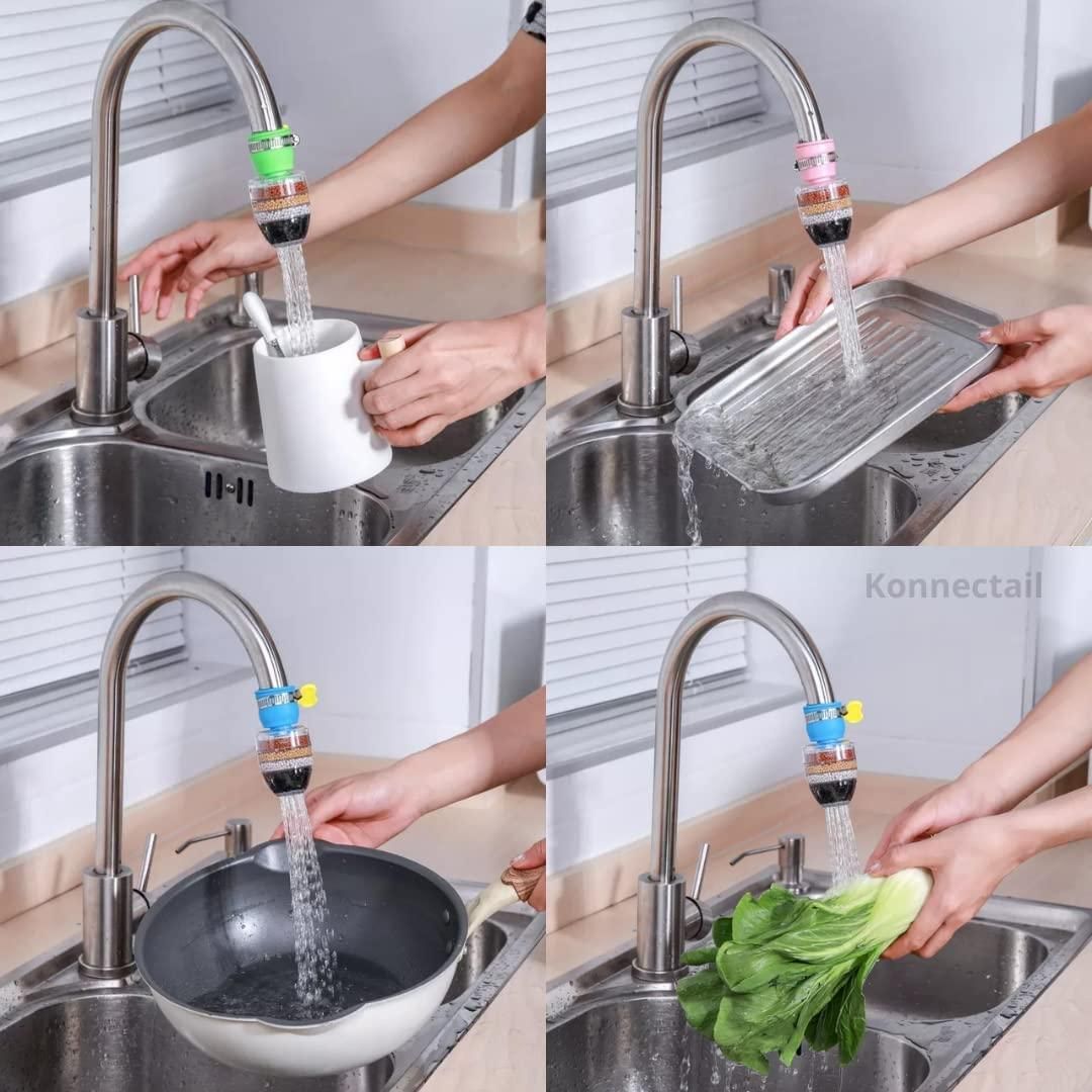 Multi-layer Activated Carbon Water Faucet Mount Filter (Assorted Color)